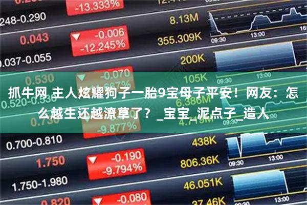 抓牛网 主人炫耀狗子一胎9宝母子平安！网友：怎么越生还越潦草了？_宝宝_泥点子_造人
